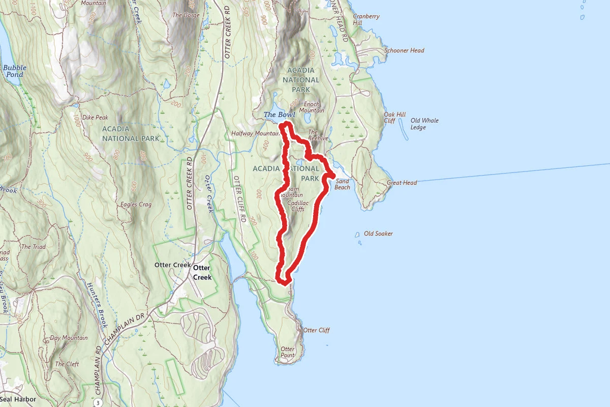 Beehive, Gorham Mountain and Ocean Path Loop