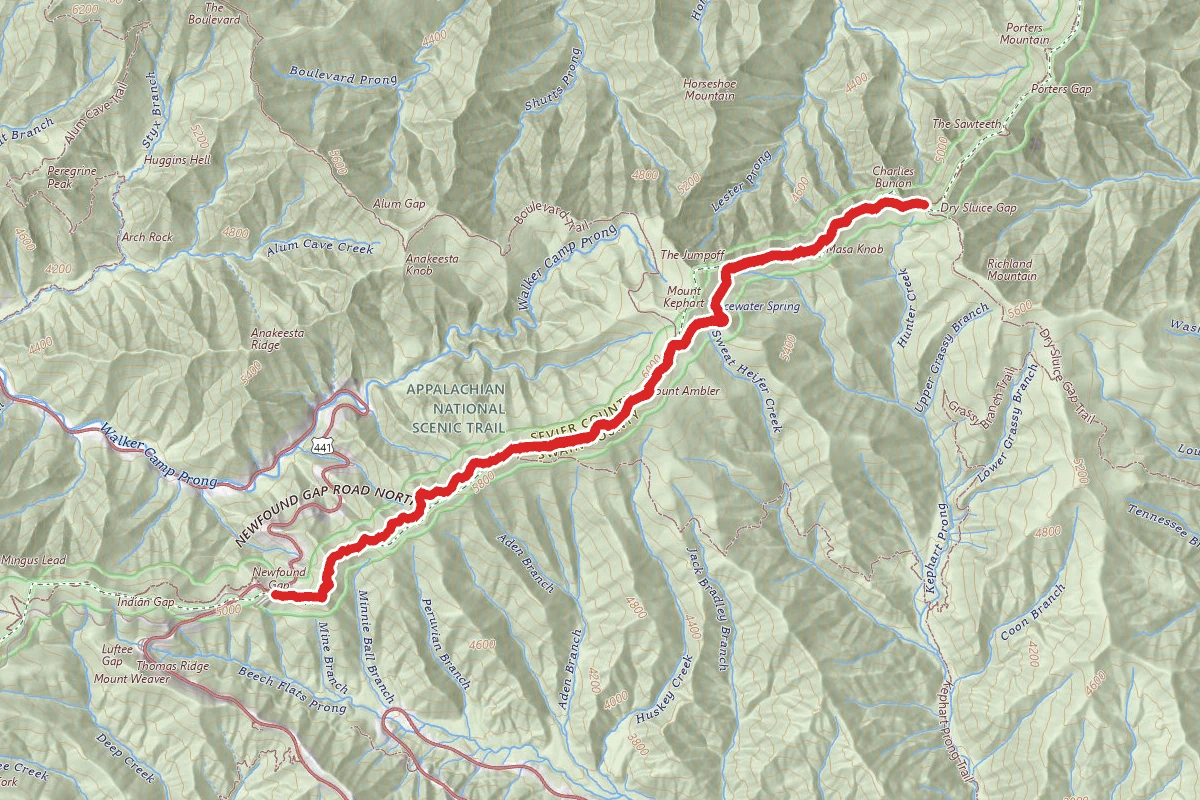 Charlies Bunion via Appalachian Trail