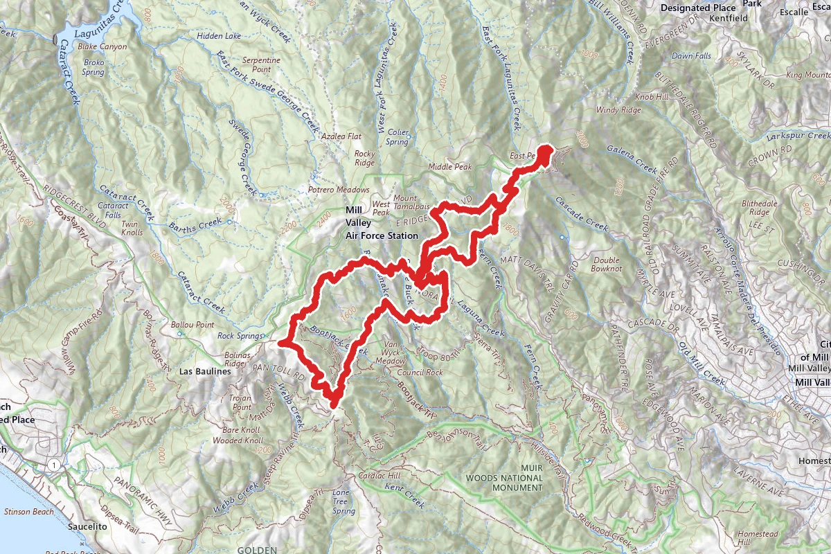 Mountain Theater, West Point Inn, and Mount Tamalpais Loop