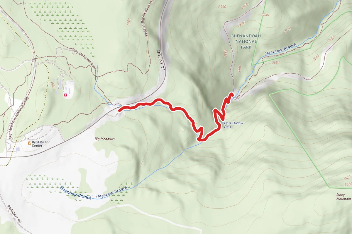 Dark Hollow Falls Trail