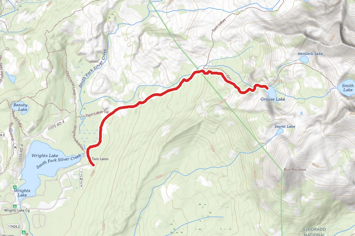 Wrights Lake to Grouse Lake