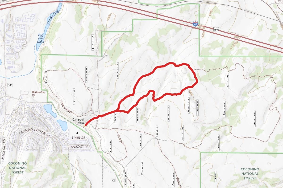 Campbell Mesa and Anasazi Loop