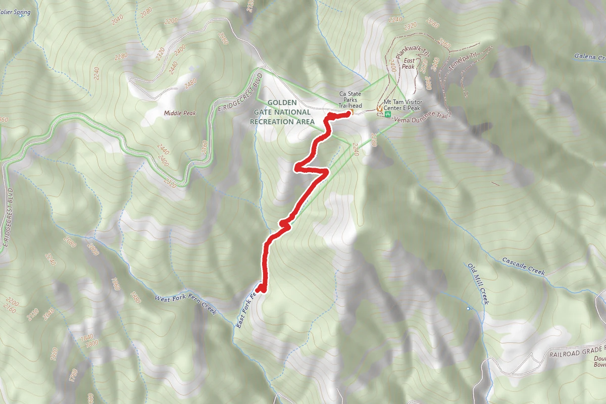Fern Creek Trail from E Ridgecrest Road
