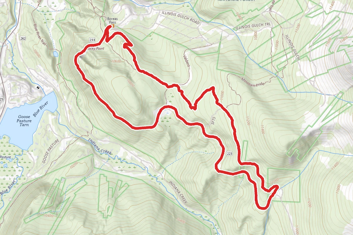Boreas Pass Road and Baker's Tank Trail Loop
