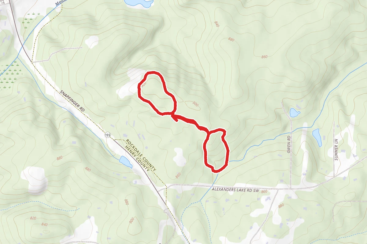 Rock Outcrop and Watershed Trail