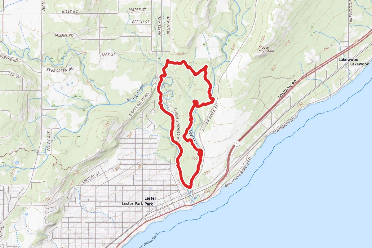 Lester River Trail and Amity East