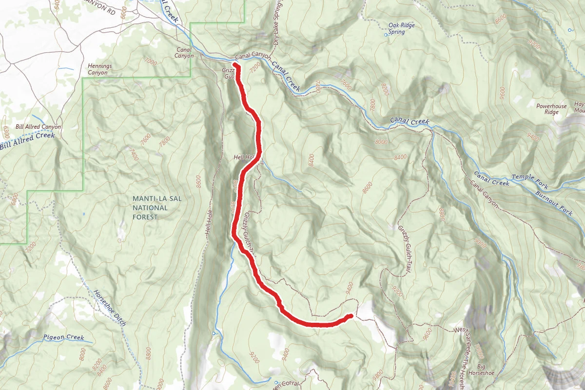 Grizzly Gulch Trail