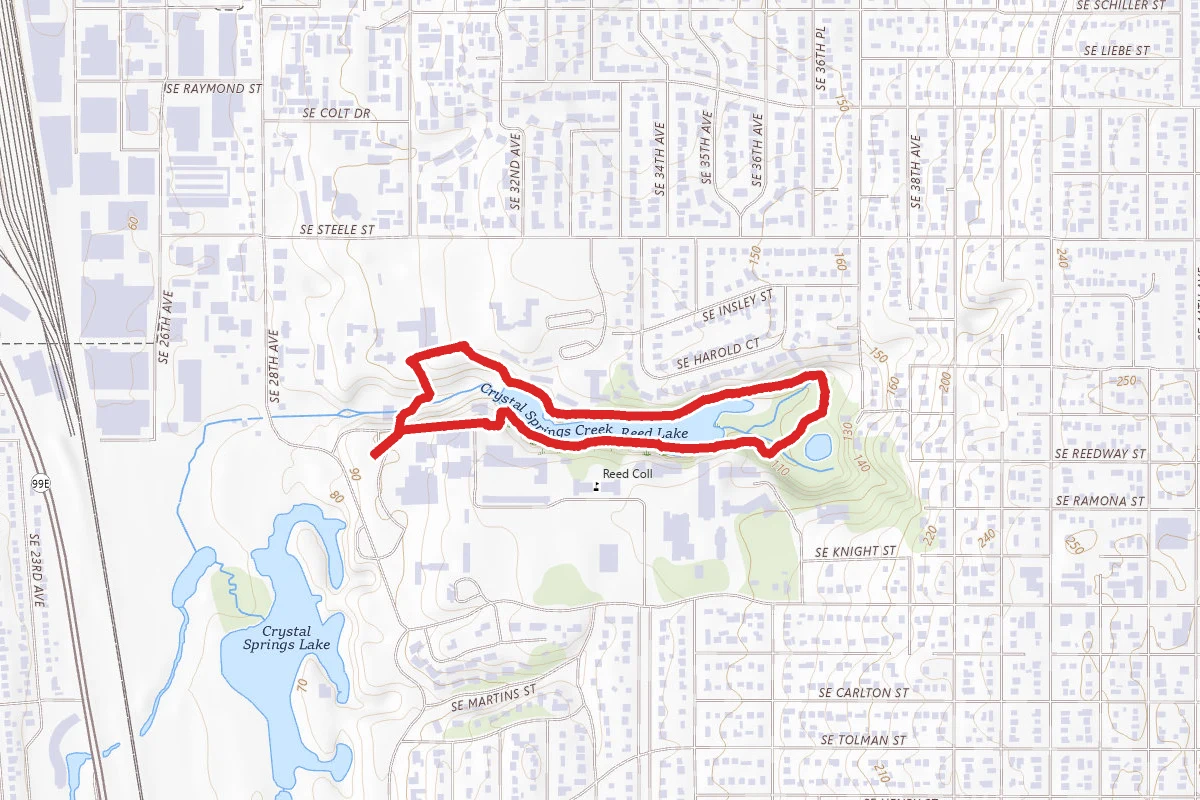 Crystal Springs and Johnson Creek Trail