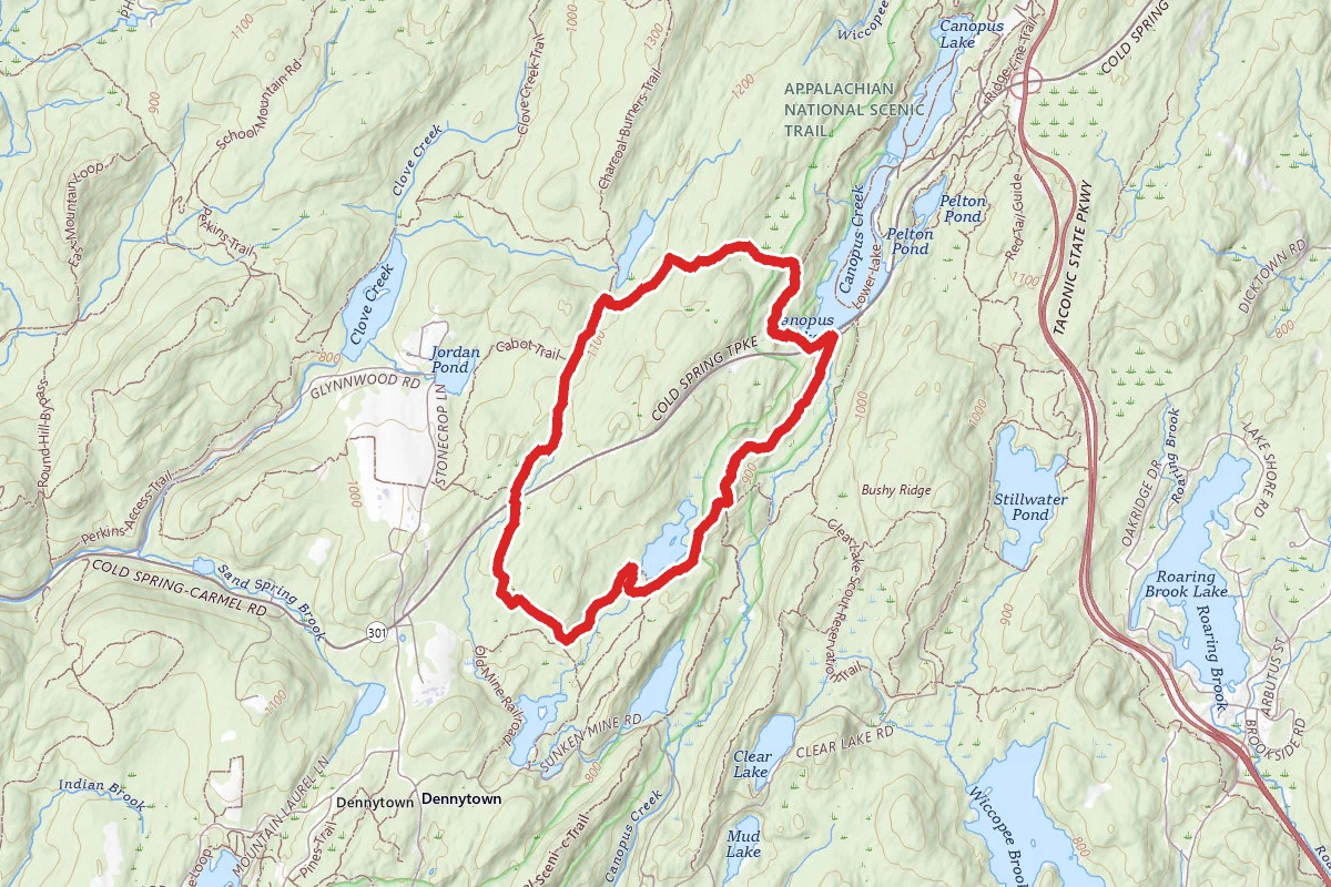 3-Lakes, Charcoal Burners, and Fahnestock Loop via Appalachian Trail