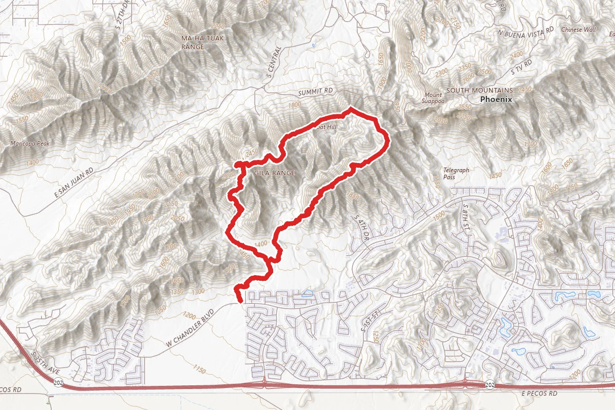 Goat Mountain via Pyramid, National and Lost Ranch Mine Loop