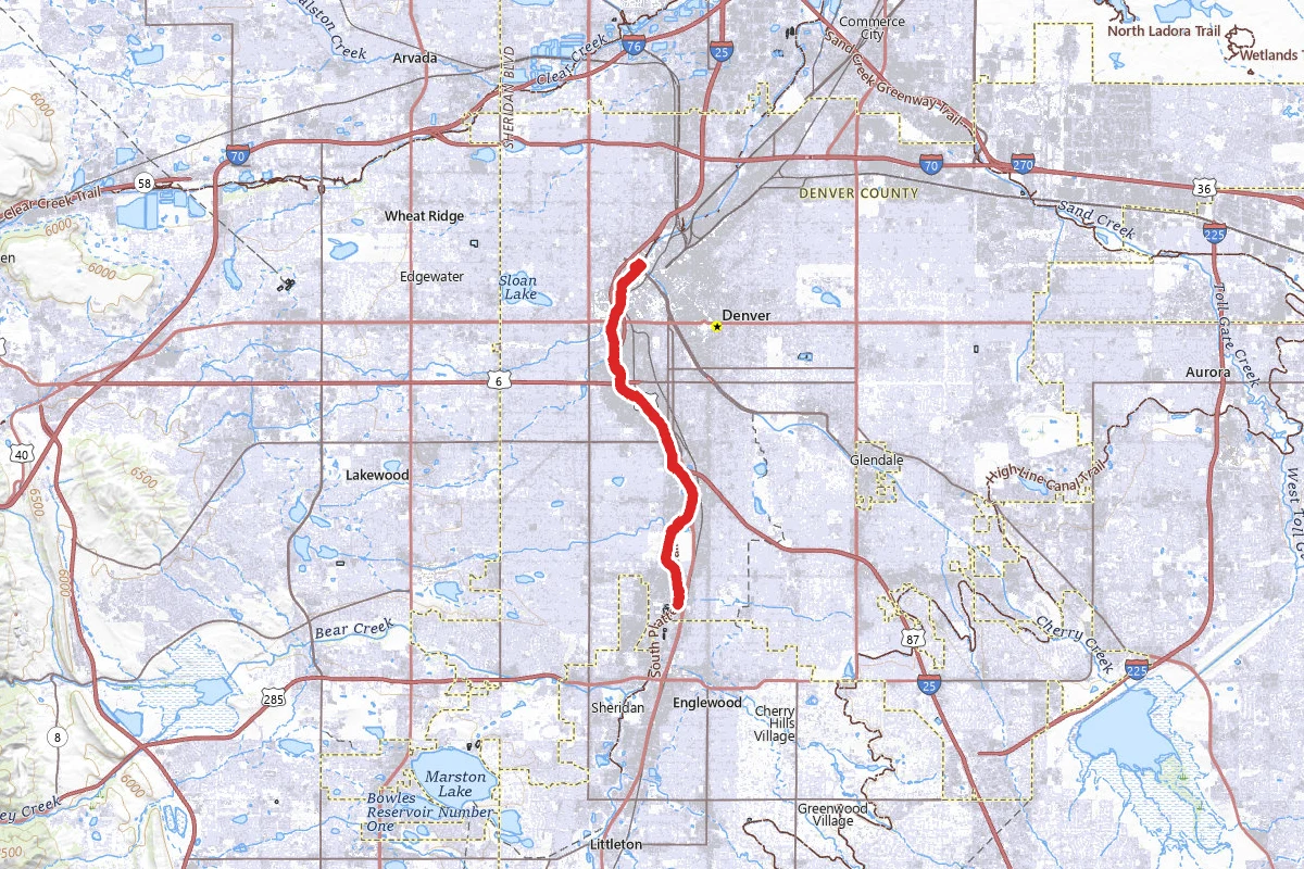 South Platte River Greenway Trail East