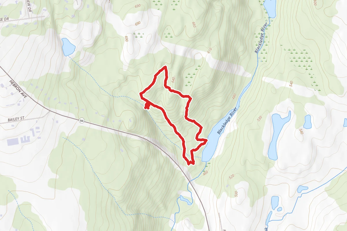 Blackledge Falls via Blue and White Trails Loop