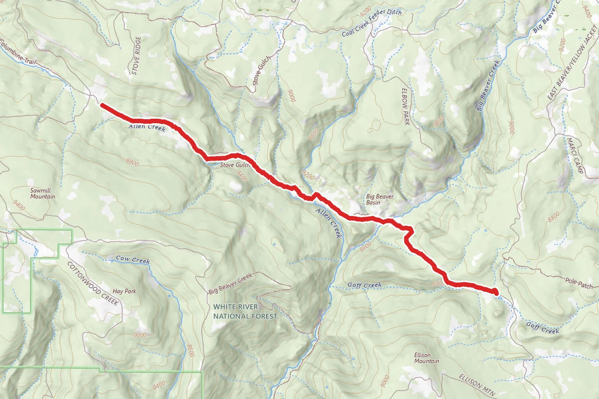 Big Beaver Basin Trail