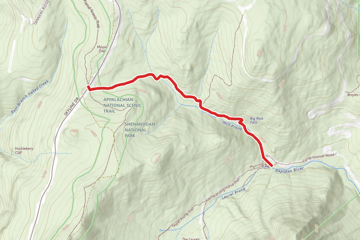 Mill Prong to Rapidan Camp