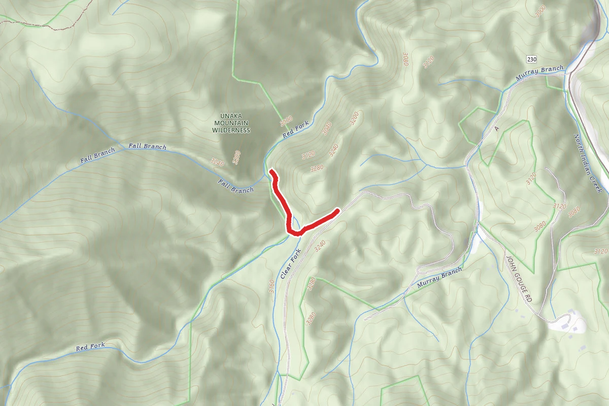 Red Fork Falls Trail