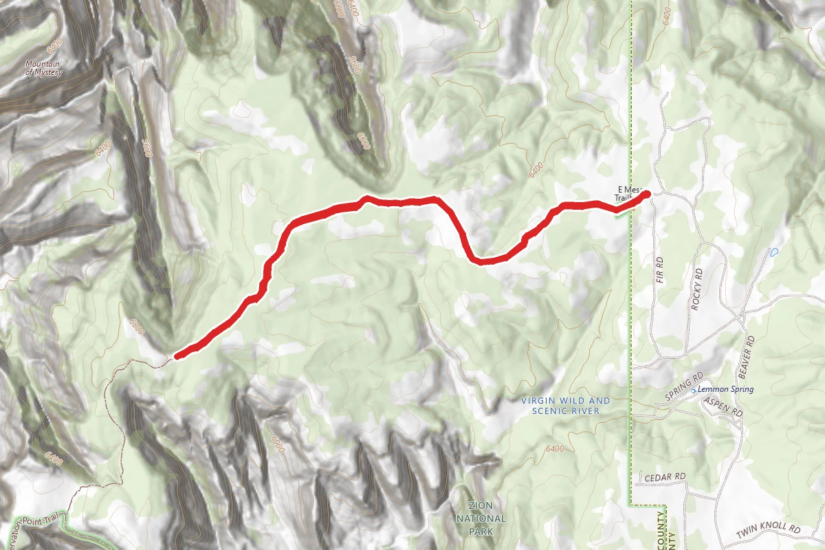 East Mesa Trail to Blew by Peak