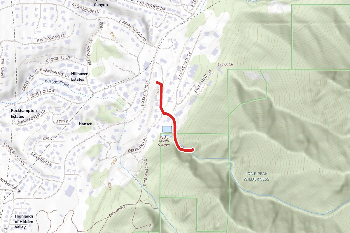 Rocky Mouth Falls Trail