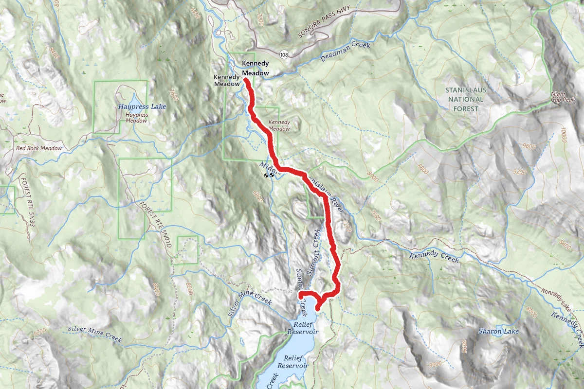Kennedy Meadows to Relief Reservior Trail