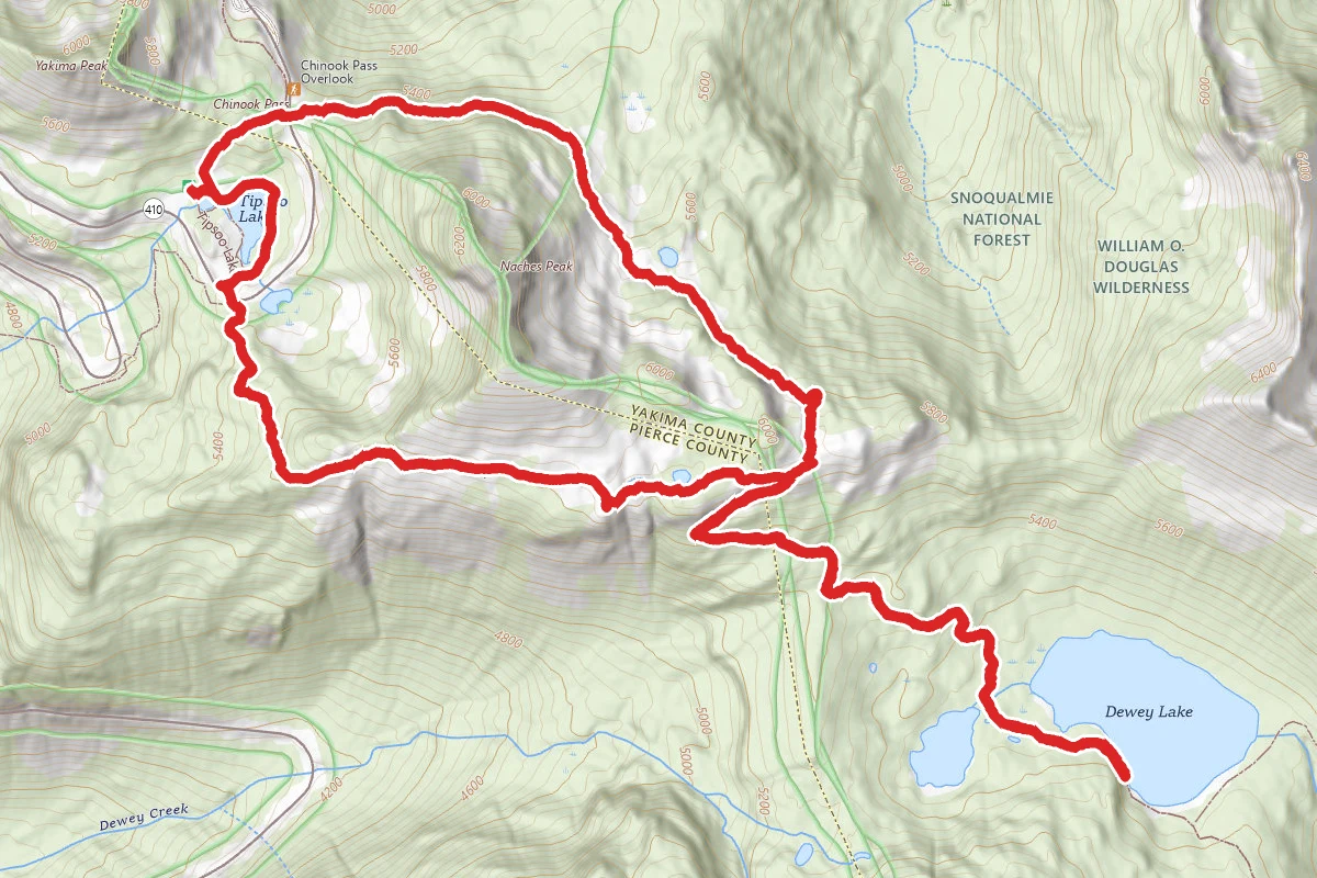 Tipsoo Lake to Dewey Lake Loop