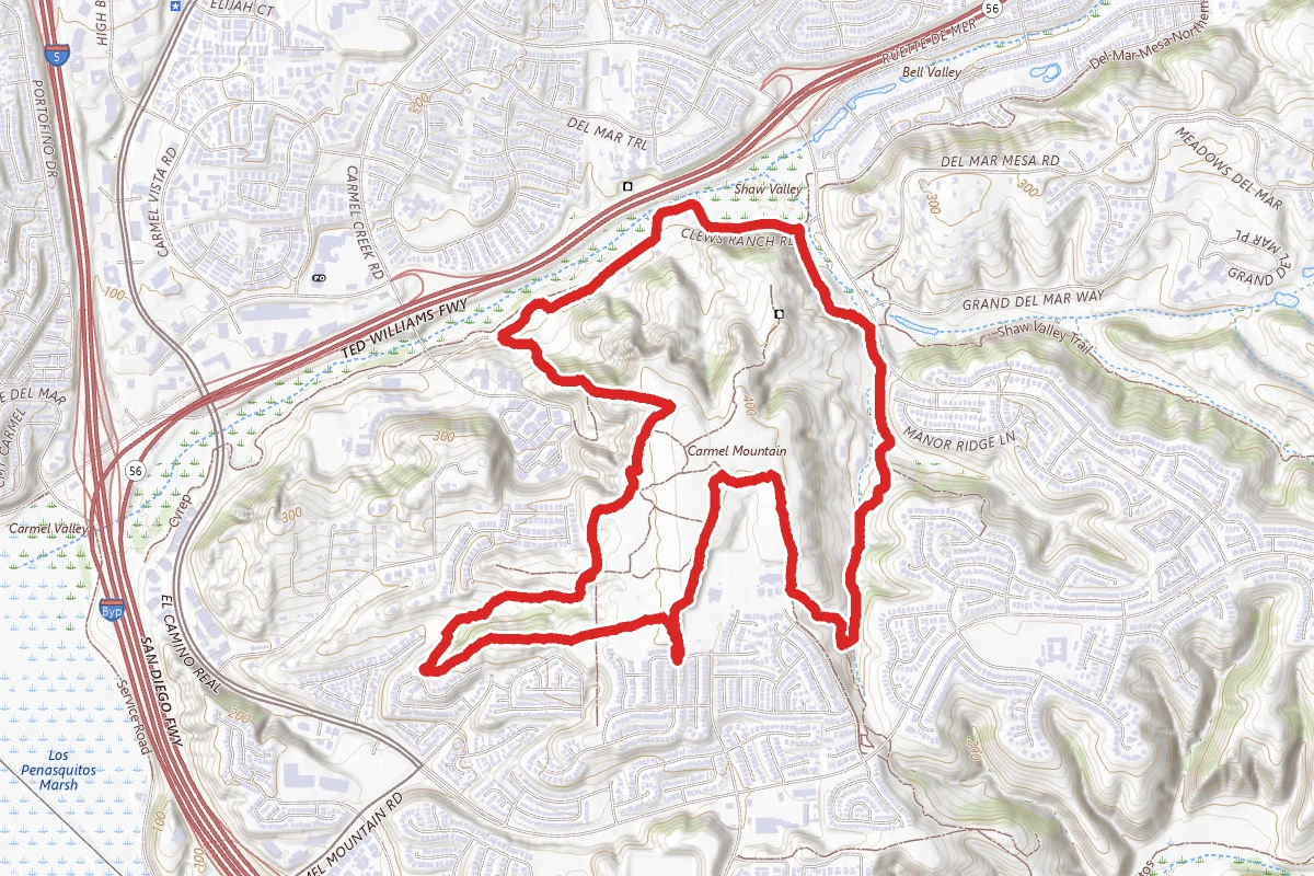 Carmel Mountain Preserve Big Loop