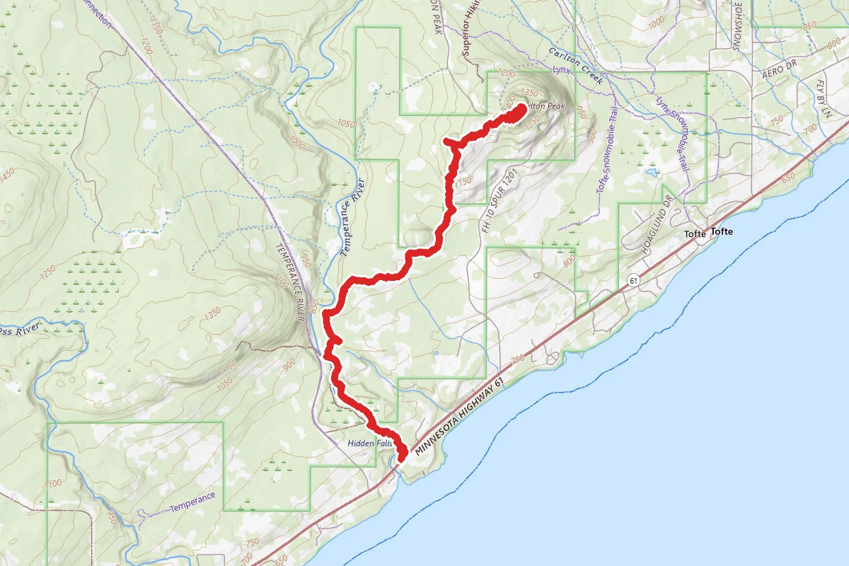 Carlton Peak via Superior Hiking Trail