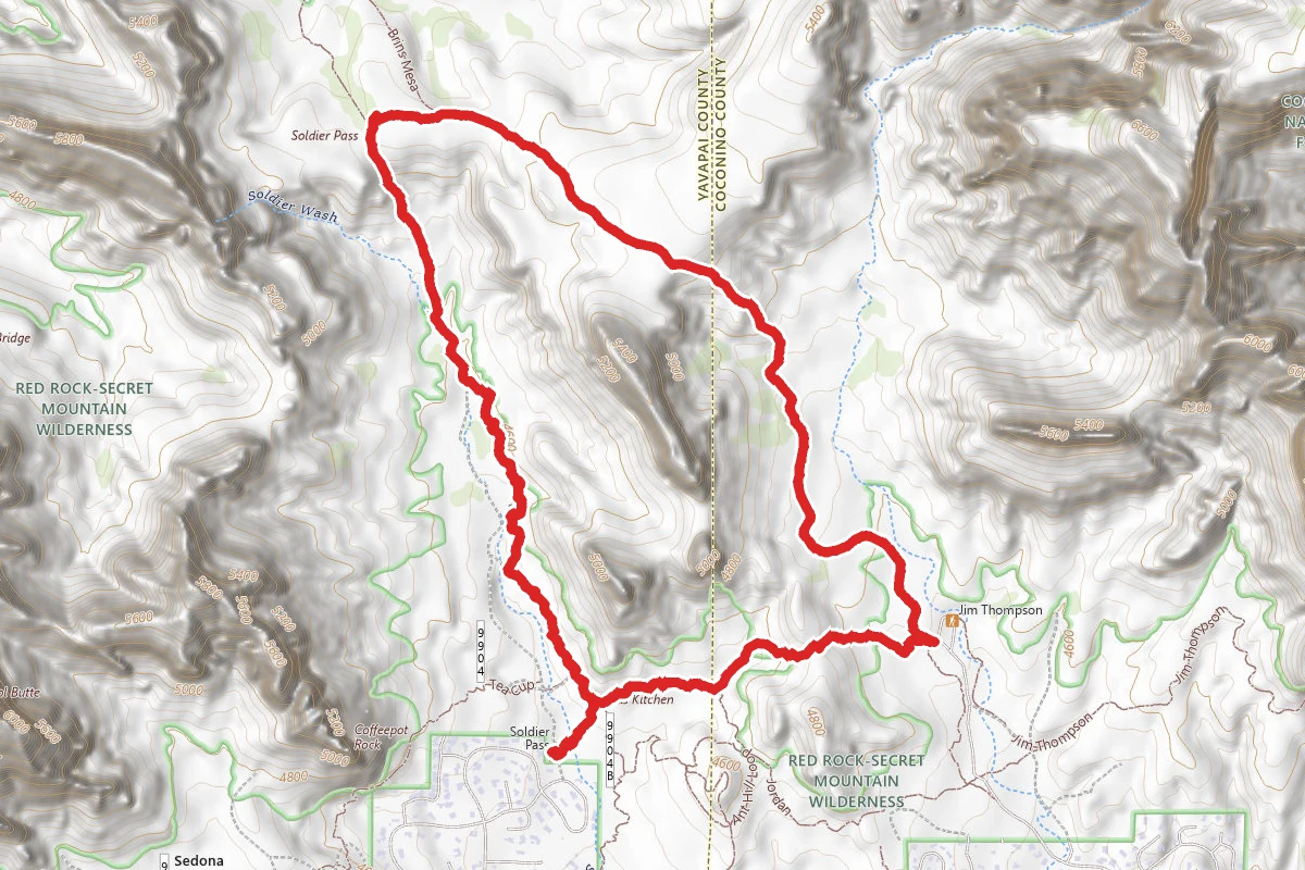 Seven Sacred Pools via Soldier Pass to Brins Mesa Loop