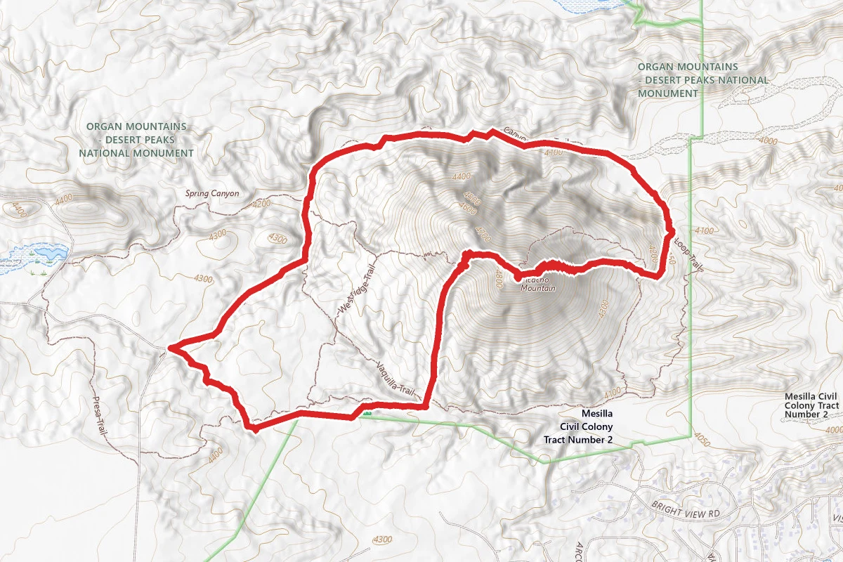 Picacho Peak Via Box Canyon Loop Trail