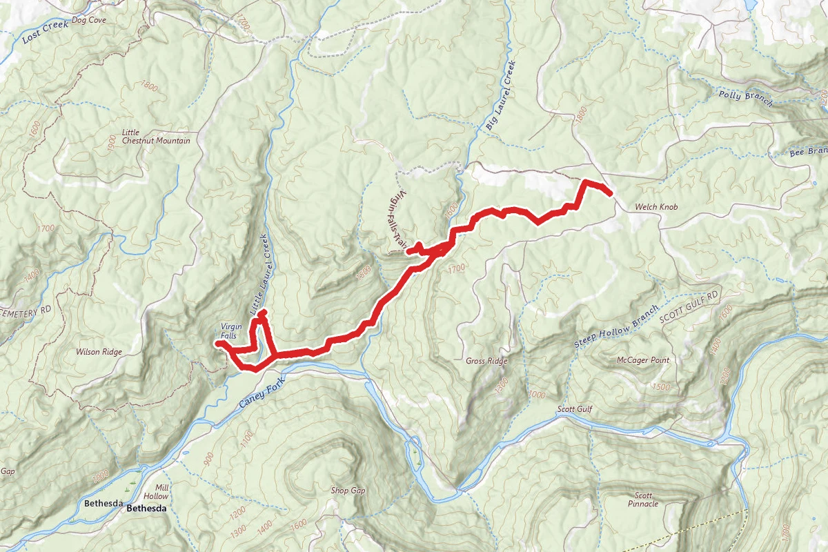 Virgin Falls Trail