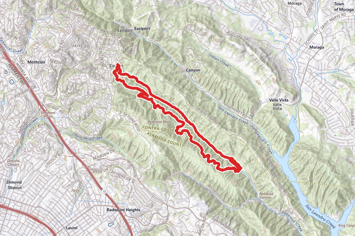 French Trail via Redwood Gate