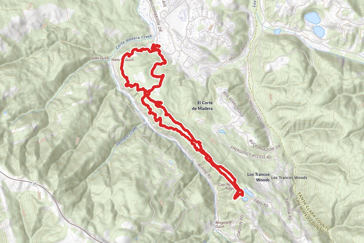 Toyon Trail, Old Spanish Trail and Coal Mine Ridge Loop