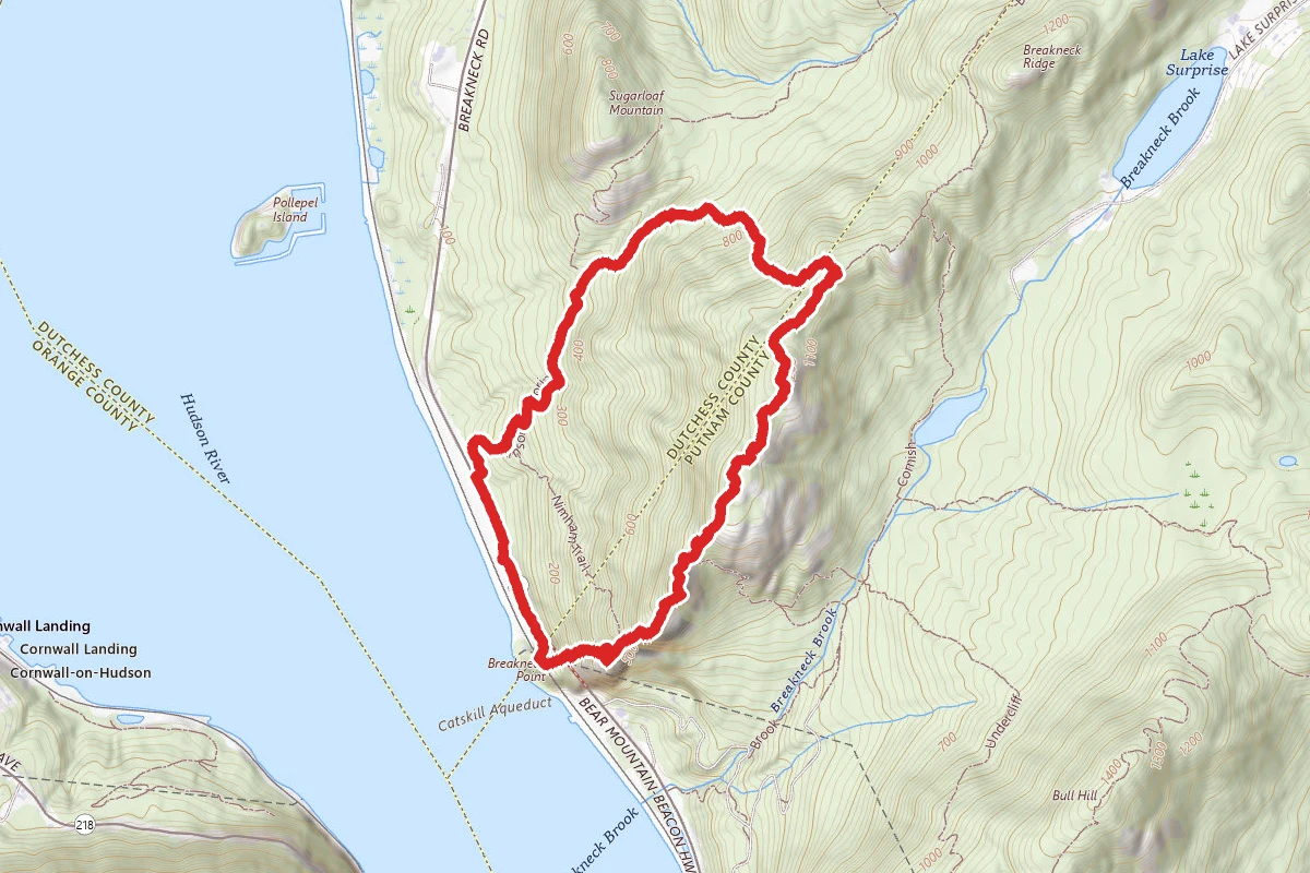 Breakneck Ridge, Breakneck Bypass, Wilkinson Trail Loop