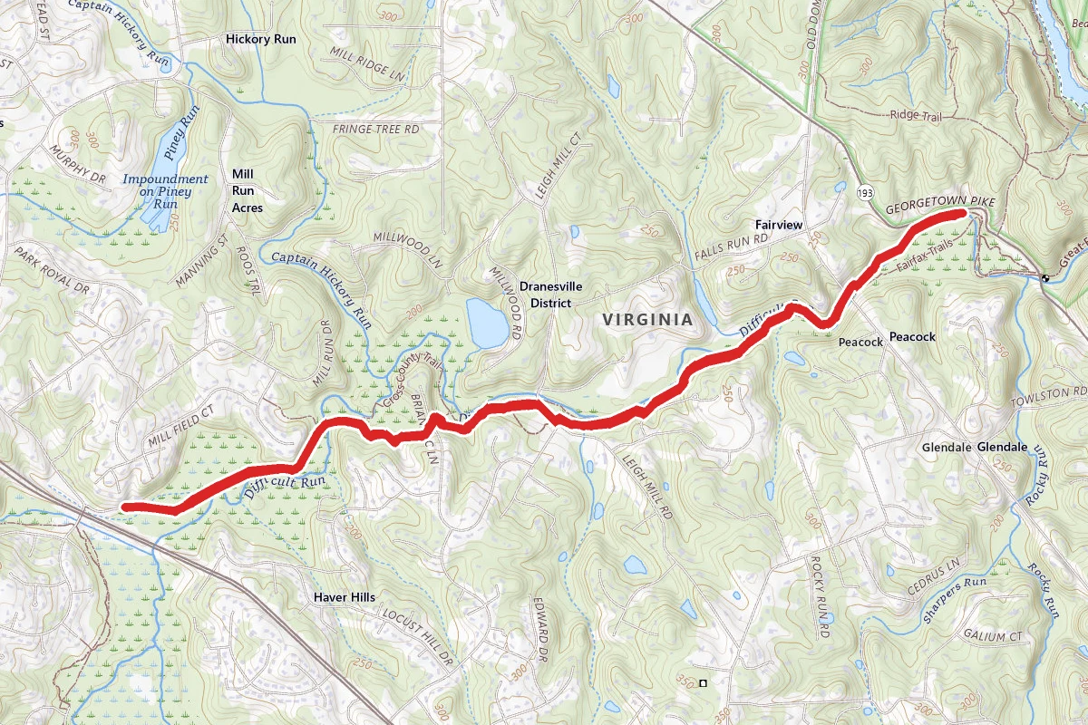 Difficult Run via Georgetown Pike