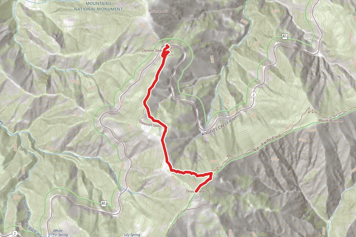 Throop Peak via Dawson Gap