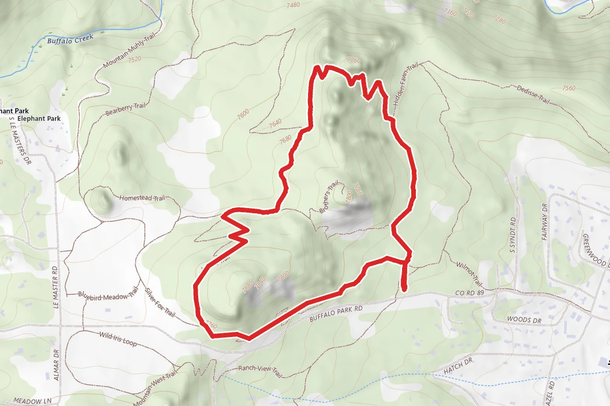 Three Sisters Trail to Ponderosa Trail Loop
