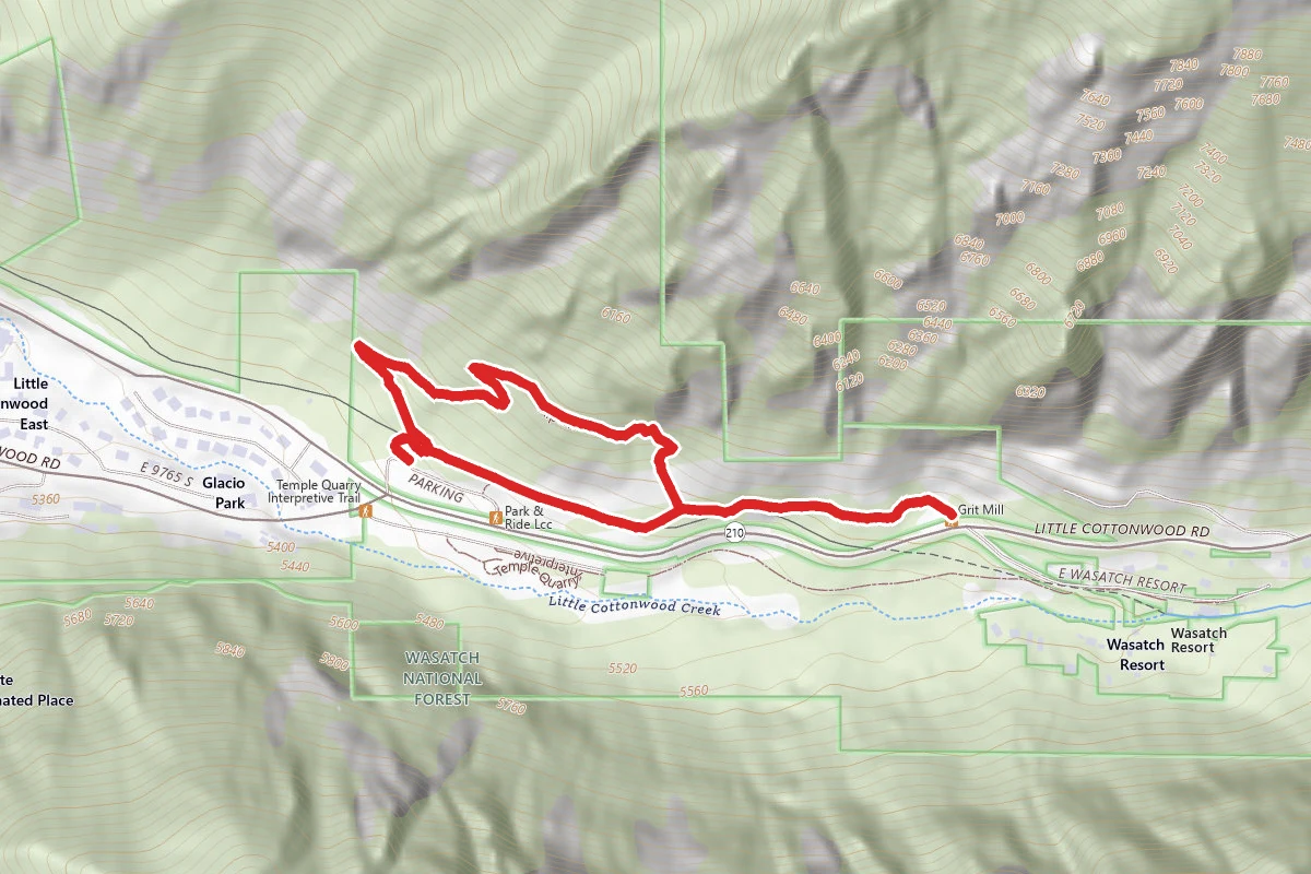 Alpenbock Loop to Grist Mill to Pipeline Loop