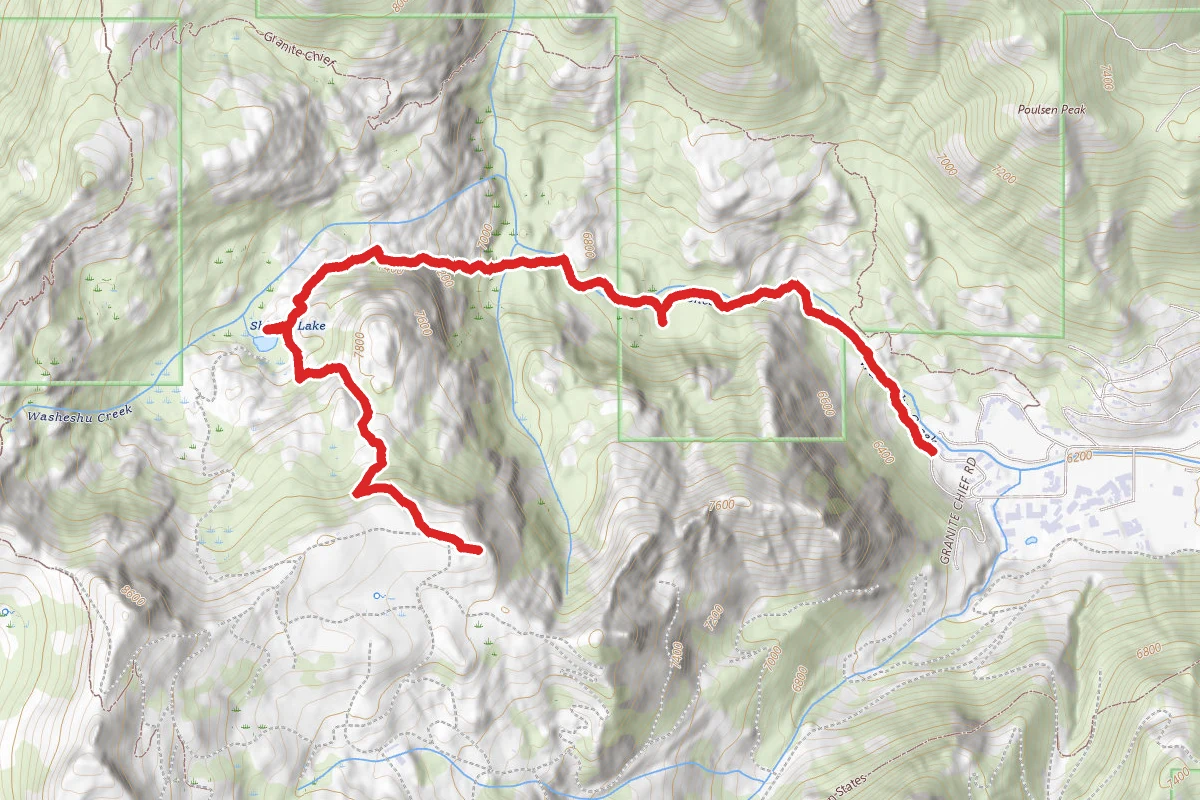 Shirley Canyon Cascades Trail