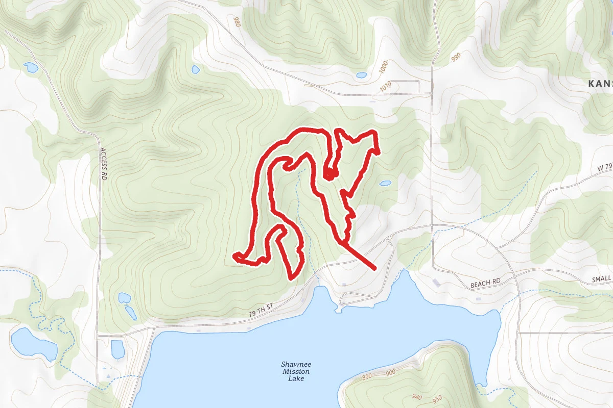 Shawnee Mission Park Orange Trail