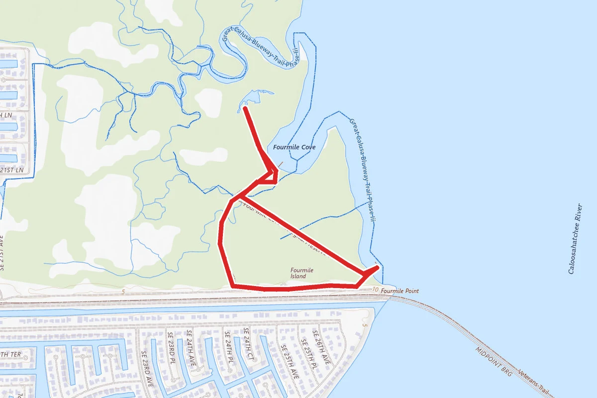 Four Mile Cove Ecological Preserve Trail