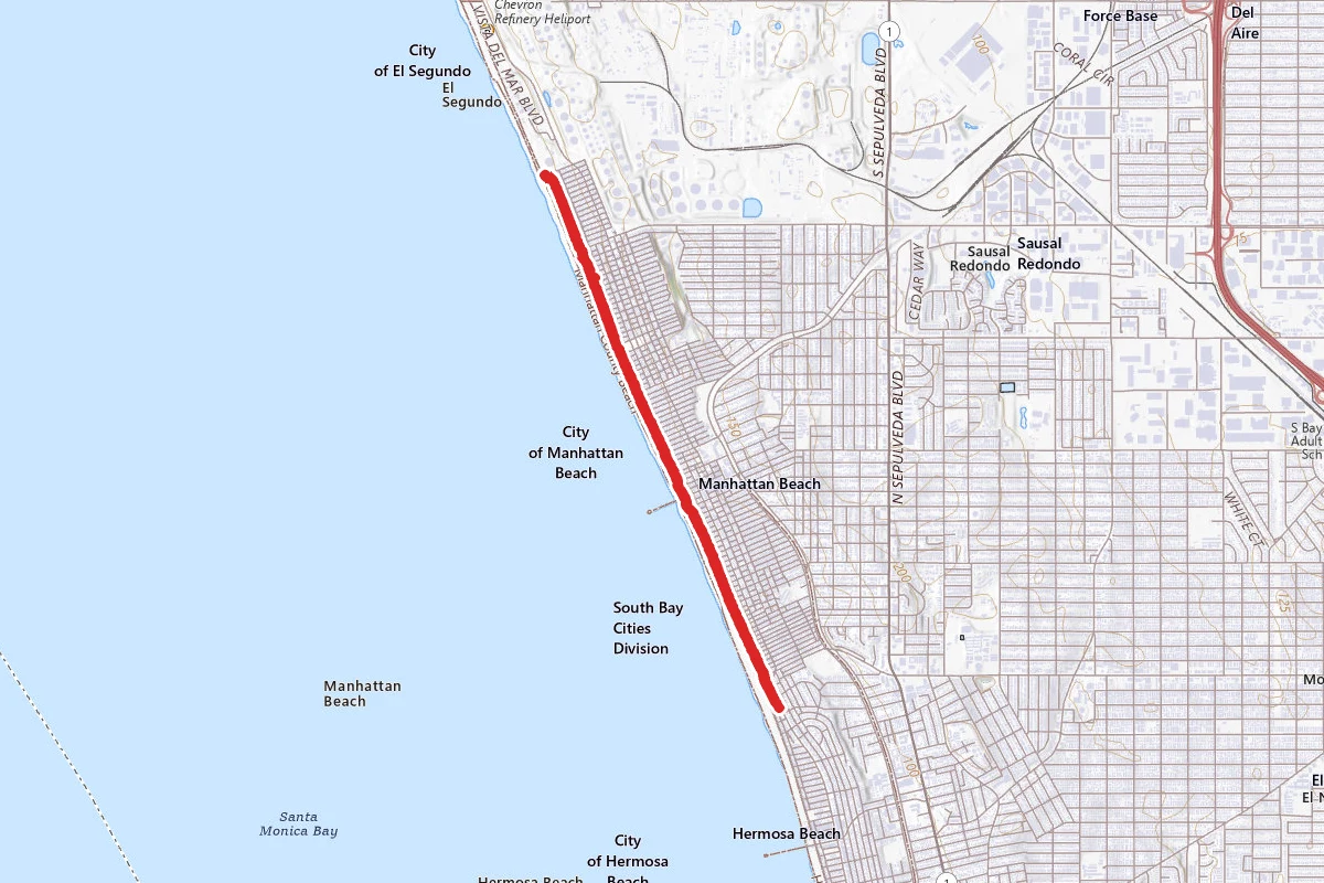 El Segundo Beach to Hermosa Beach Trail