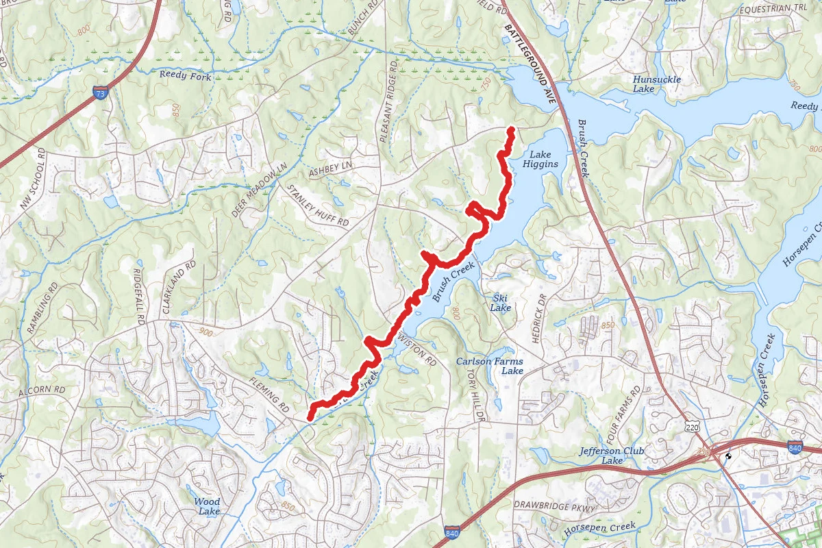 Bald Eagle Trail to Lake Higgins