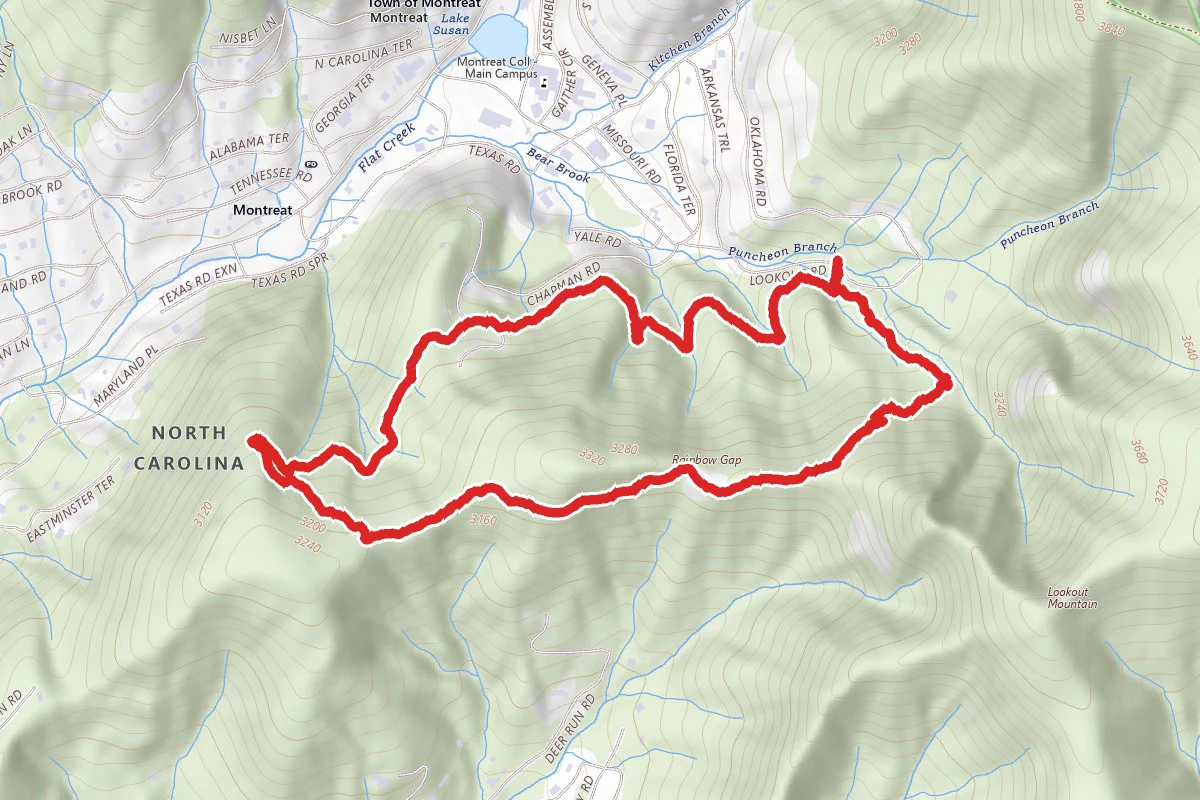 Rainbow Road and Lookout Trail Loop
