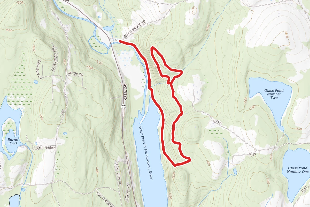 East Shore Trail, Eagle Pass, and Cliff Trail