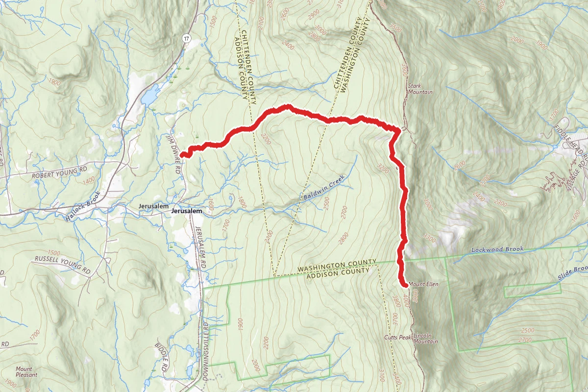 Jerusalem Trail to Mount Ellen