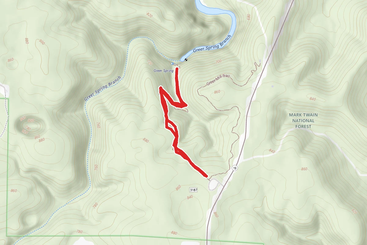 Greer Spring Trail