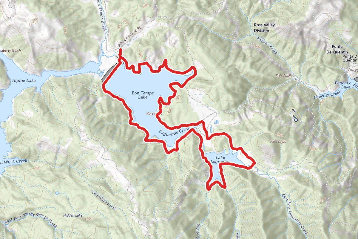 Bon Tempe and Lagunitas Lakes Trail