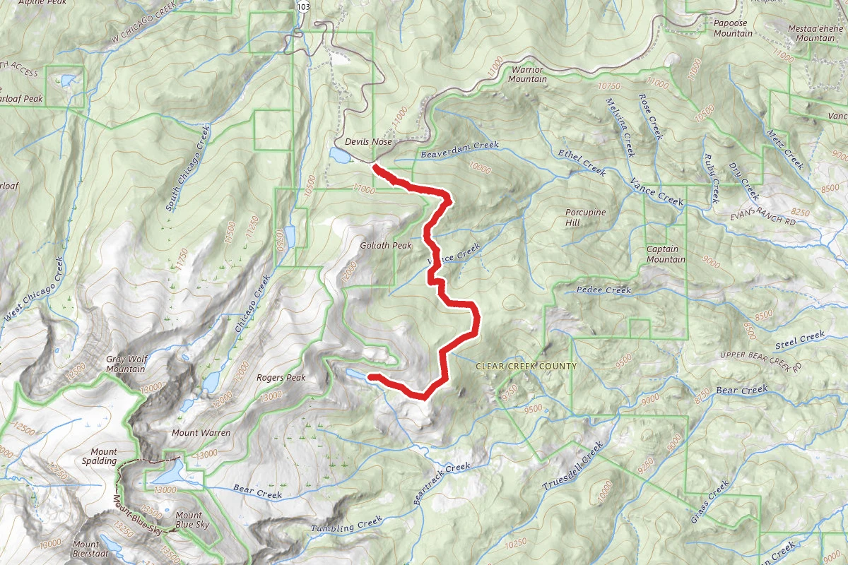 Mount Evans Resthouse Trail