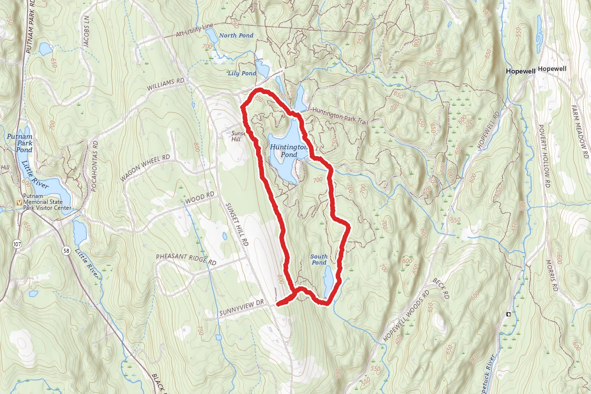 White Trail to Blue Trail Loop