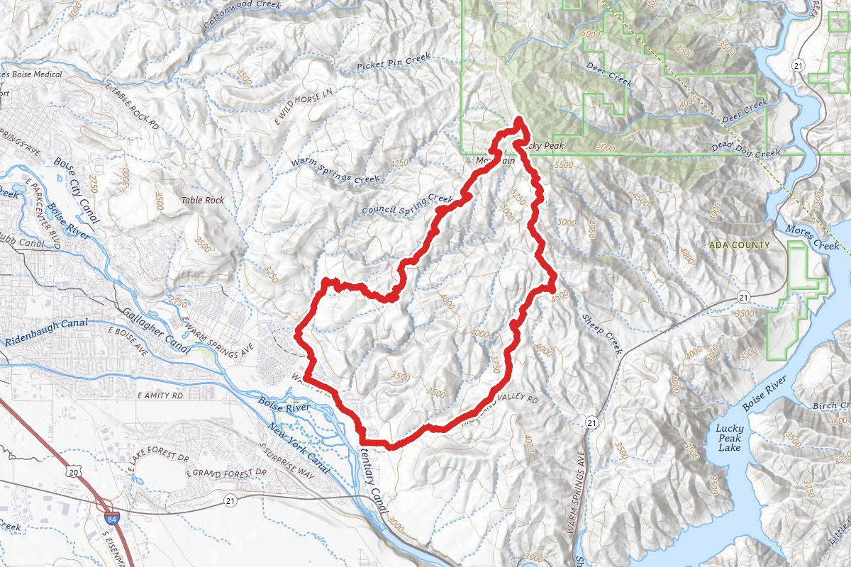 Lucky Peak Loop Trail