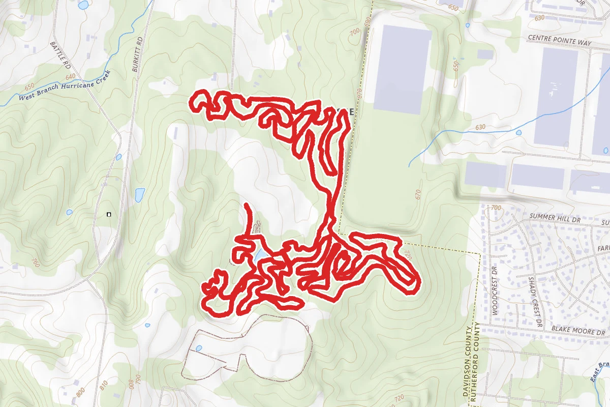 Cane Ridge Mountain Bike Trail
