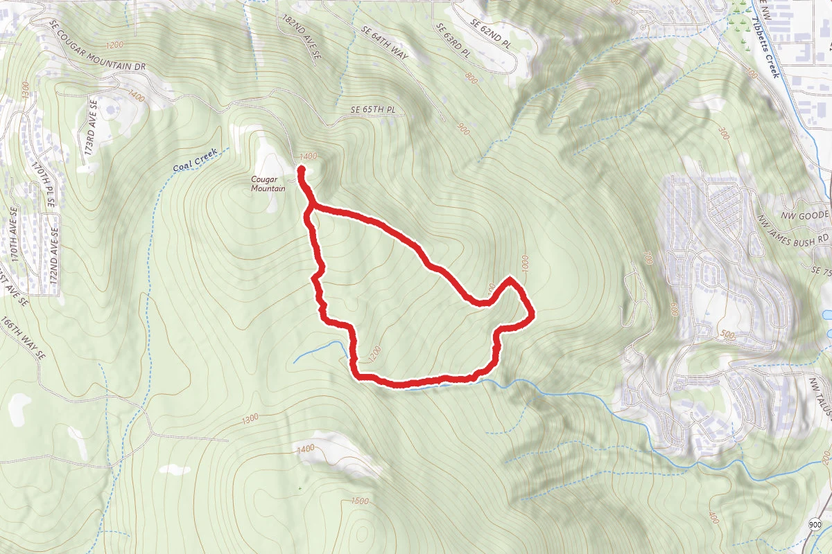 Shangri La Trail to West Tibbetts Creek Trail and Tibbetts Marsh